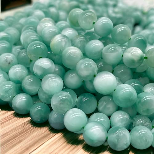 ABCGEMS Russische grüne Angelit-Perlen - zweifarbiges Farbschema mit wunderschönem Blitz (fügt eine dynamische und schillernde Qualität hinzu, die wirklich auffällig ist), DIY-Schmuckherstellung, von ABC GEMS USA