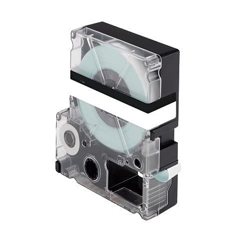 ABC Kompatible Schriftbandkassette für Epson LC4TBW9 12mm x 8m Transparent Labelworks LW300 LW300L LW400 LW400VP LW600VP LW700 LW900P LW1000P von ABC