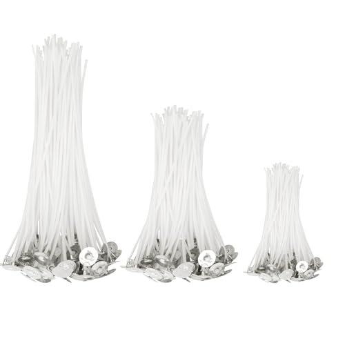 150 Stück Kerzendochte Set – Candle Wicks 10/15/20cm für Dicke Kerzen, DIY Kerzen Selber Machen, Perfekt für Kerzen Gießen 150 Stück Kerzendochte Set – Candle Wicks 10/15/20cm für Dicke Kerzen, DIY Kerzen Selber Machen, Perfekt für Kerzen Gießen von ABERE
