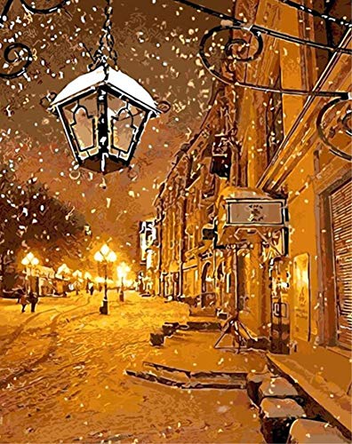 ABEUTY Wandkunst Helle Straße in der Nacht Malen nach Zahlen, DIY Ölgemälde auf Leinwand Gemälde 40x50cm ABEUTY Wandkunst Helle Straße in der Nacht Malen nach Zahlen, DIY Ölgemälde auf Leinwand Gemälde 40x50cm von ABEUTY