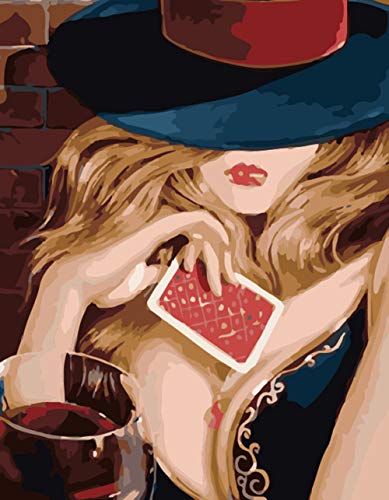 ABEUTY Wandkunst Poker Beauty Girl Malen nach Zahlen, DIY Ölgemälde auf Leinwand Gemälde 40x50cm ABEUTY Wandkunst Poker Beauty Girl Malen nach Zahlen, DIY Ölgemälde auf Leinwand Gemälde 40x50cm von ABEUTY