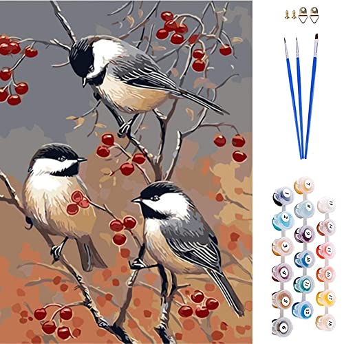 ABEUTY Wandkunst Spatz Vogel Geäst Tier Pflanze Malen nach Zahlen, DIY Ölgemälde auf Leinwand Gemälde 40x50cm ABEUTY Wandkunst Spatz Vogel Geäst Tier Pflanze Malen nach Zahlen, DIY Ölgemälde auf Leinwand Gemälde 40x50cm von ABEUTY