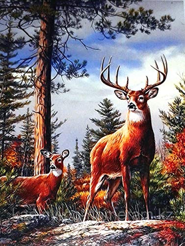 Diamond Painting Full Set, ABEUTY DIY 5D Diamant Painting Elch Wald Tier Diamant Malerei Malen nach Zahlen Kreuzstich Crystal Diamond Art Kits Diamond Painting Full Set, ABEUTY DIY 5D Diamant Painting Elch Wald Tier Diamant Malerei Malen nach Zahlen Kreuzstich Crystal Diamond Art Kits von ABEUTY