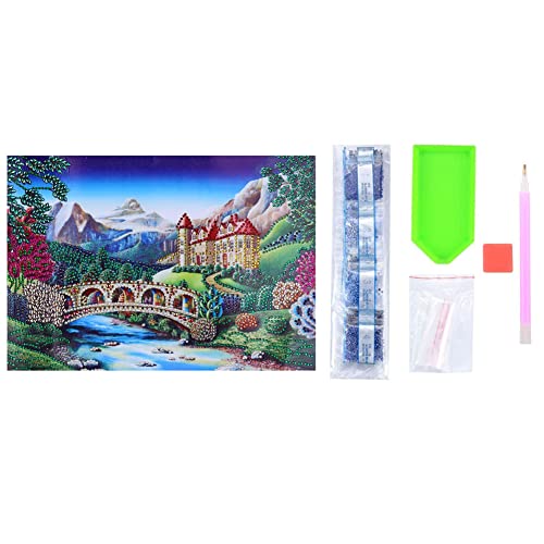 Diamond Painting Full Set, ABEUTY DIY 5D Diamant Painting Schloss Brücke Baum Gras Landschaft Diamant Malerei Malen nach Zahlen Kreuzstich Crystal Diamond Art Kits Diamond Painting Full Set, ABEUTY DIY 5D Diamant Painting Schloss Brücke Baum Gras Landschaft Diamant Malerei Malen nach Zahlen Kreuzstich Crystal Diamond Art Kits von ABEUTY