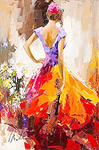ABEUTY Diamond Painting Full Set, DIY 5D Diamant Painting Schönheit Zurück Rock Musikerin Diamant Malerei Malen nach Zahlen Kreuzstich (Rock) ABEUTY Diamond Painting Full Set, DIY 5D Diamant Painting Schönheit Zurück Rock Musikerin Diamant Malerei Malen nach Zahlen Kreuzstich (Rock) von ABEUTY