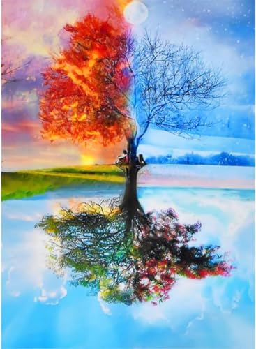 Diamond Painting Full Set, ABEUTY DIY 5D Diamant Painting Vier Jahreszeiten von Bäumen Diamant Malerei Malen nach Zahlen Kreuzstich Crystal Diamond Art Kits Diamond Painting Full Set, ABEUTY DIY 5D Diamant Painting Vier Jahreszeiten von Bäumen Diamant Malerei Malen nach Zahlen Kreuzstich Crystal Diamond Art Kits von ABEUTY