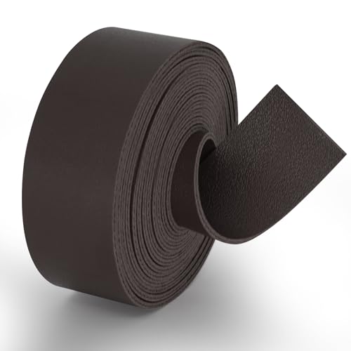 ABIDISO Doppelseitige Kunstlederstreifen – weiches glattes Lederband, sehr geeignet für DIY-Lederhandwerksprojekte, 2,5 cm breit, 183 cm lang, 1,8 mm dick – Dunkelbraun ABIDISO Doppelseitige Kunstlederstreifen – weiches glattes Lederband, sehr geeignet für DIY-Lederhandwerksprojekte, 2,5 cm breit, 183 cm lang, 1,8 mm dick – Dunkelbraun von ABIDISO