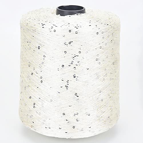 Sommer Eisseide merzerisiertes Garn spezielles Paillettengarn DIY handgewebte Stoffpuppe Strickwolle Decke, 07 von ABKDCO