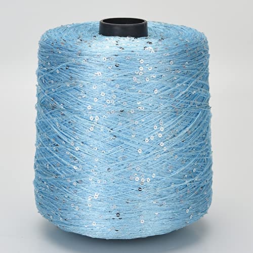 Sommer Eisseide merzerisiertes Garn spezielles Paillettengarn DIY handgewebte Stoffpuppe Strickwolle Decke, 13 von ABKDCO