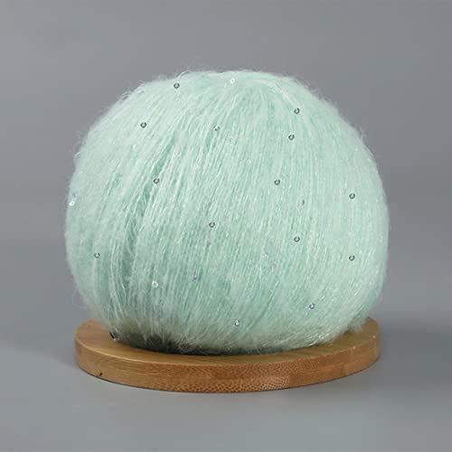 10 Stück Mohair-Garn zum Handstricken, DIY-Strickgarn mit Pailletten, Mohair-Garn auf Seide mit Schlaufengarn 10 Stück Mohair-Garn zum Handstricken, DIY-Strickgarn mit Pailletten, Mohair-Garn auf Seide mit Schlaufengarn von ABNUM