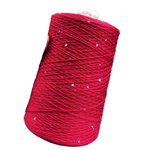 ABNUM 500 g, 2000 mm, Pailletten-Leinengarn zum Handstricken, Seiden-Spitzengarn zum Häkeln von glänzenden Pailletten, Linie zum Stricken, Faden 1 mm dick ABNUM 500 g, 2000 mm, Pailletten-Leinengarn zum Handstricken, Seiden-Spitzengarn zum Häkeln von glänzenden Pailletten, Linie zum Stricken, Faden 1 mm dick von ABNUM