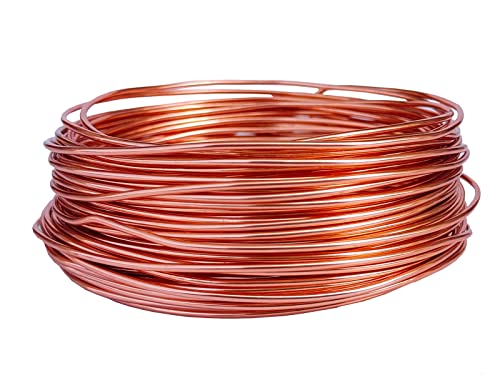41504 eloxierter Aluminiumdraht, 15 Gauge, 12 m, für Schmuckherstellung, Handwerk, DIY (1,5 mm, Champagnerfarben von ABOKOY