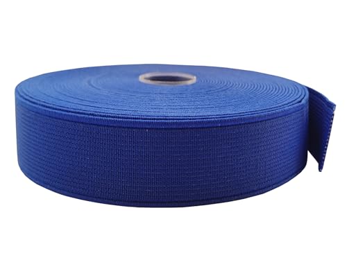 Elastische Bänder, 1,9 cm, schwer, dehnbar, 9,1 m zum Nähen von Hosen, Taillenbund, Basteln (Königsblau, 132003) von ABOKOY