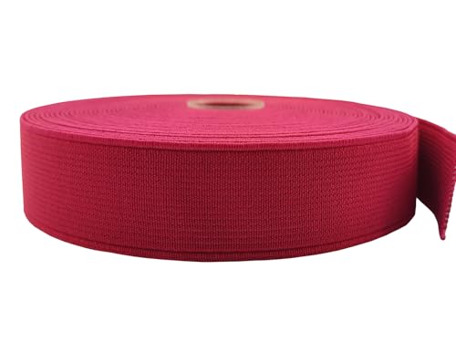 Elastische Bänder, 1,9 cm, schwer, dehnbar, 9,1 m zum Nähen von Hosen, Taillenbund, Basteln (Rosarot, 132007) von ABOKOY