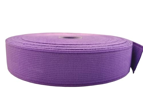 Elastische Bänder, 1,9 cm, schweres Stretchband, 9,1 m zum Nähen von Hosen, Taillenbund, Basteln (lila, 132026) von ABOKOY