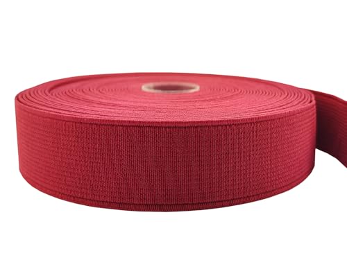 Elastische Bänder, 2,5 cm, schwer, dehnbar, 9,1 m zum Nähen von Hosen, Taillenbund, Handwerk, Burgunderrot, 132505 Elastische Bänder, 2,5 cm, schwer, dehnbar, 9,1 m zum Nähen von Hosen, Taillenbund, Handwerk, Burgunderrot, 132505 von ABOKOY