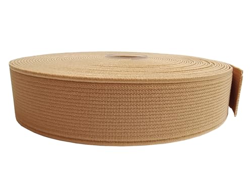Elastische Bänder, 2,5 cm, schweres Stretchband, 9,1 m zum Nähen von Hosen, Taillenbund, Basteln (Khaki, 132518) von ABOKOY