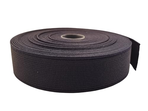 Elastische Bänder, 2,5 cm, schweres Stretchband, 9,1 m zum Nähen von Hosen, Taillenbund, Basteln (Marineblau, 132502) von ABOKOY