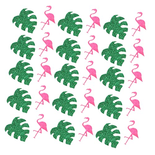 ABOOFAN 1 Flamingo-Konfetti Tischdekoration jahrestag sommerliche Dekorationen Festivalbedarf Weihnachtsdekorationen hawaiianischer Weihnachtsschmuck Party-Tischkonfetti von ABOOFAN