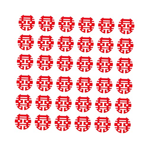 ABOOFAN 1 Konfetti Für Die Hochzeit Dekoratives Konfetti Chinesische Hochzeitsdekorationen Konfetti-luftballons Aus Papier Konfetti Aus Stoff Papiertisch Konfetti Obstgericht Mini Rot von ABOOFAN