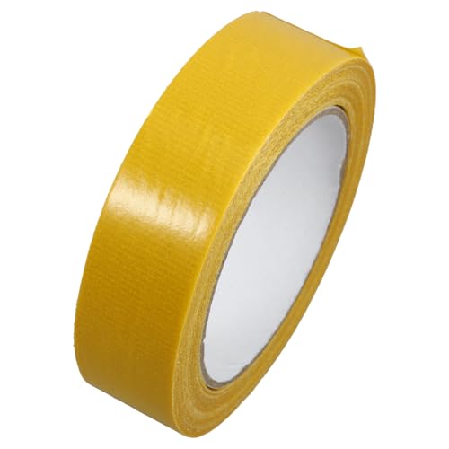 ABOOFAN 1 Rolle Doppelseitiges Klebeband Teppichband Selbstklebendes Reparaturklebeband Stoffklebeband Gewebeband Zum Säumen Klebebänder Starkes Band Griffband Aus Stoff Ballaststoff Gelb von ABOOFAN