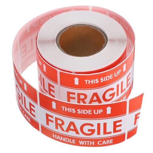 ABOOFAN 1 Rolle Fragile Produkterinnerung Tag Aufkleber zum Muttertag Vorsicht schwerer Aufkleber zerbrechliche Versandetiketten Kleinunternehmensbedarf Papier rot ABOOFAN 1 Rolle Fragile Produkterinnerung Tag Aufkleber zum Muttertag Vorsicht schwerer Aufkleber zerbrechliche Versandetiketten Kleinunternehmensbedarf Papier rot von ABOOFAN