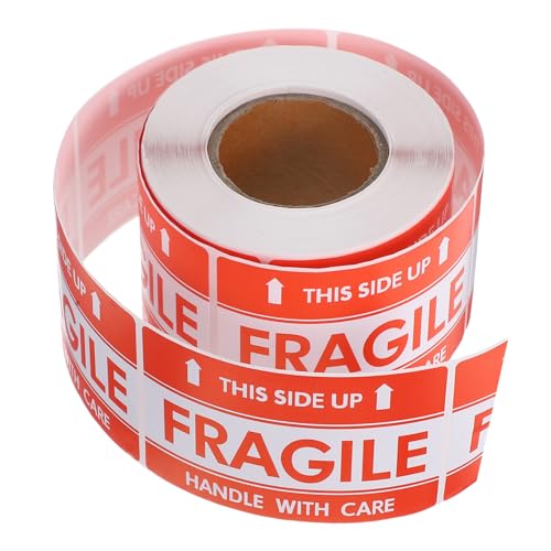 ABOOFAN 1 Rolle Fragile Produkterinnerung Tag Versandzubehör Für Den Umzug Pflegepaketaufkleber Zerbrechliche Versandetiketten Aufkleber Zum Muttertag Versandetikettenhüllen Rot Papier ABOOFAN 1 Rolle Fragile Produkterinnerung Tag Versandzubehör Für Den Umzug Pflegepaketaufkleber Zerbrechliche Versandetiketten Aufkleber Zum Muttertag Versandetikettenhüllen Rot Papier von ABOOFAN