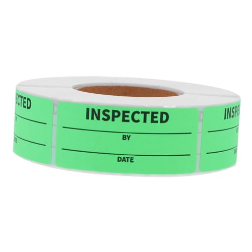 ABOOFAN 1 Rolle Inventarkontroll-Tags Gefrierteletiketten Einzelhandel wiederverwendbar halten organisieren klebrig Bestandsaufkleber Inventaretikett PVC Green von ABOOFAN