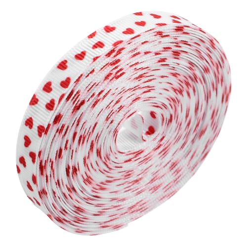 ABOOFAN 1 Rolle Valentinstag Geschenkband Yards Dekoratives Herzband für Basteln und Feiertagsdekorationen Hochwertiges für Hochzeit und Party von ABOOFAN