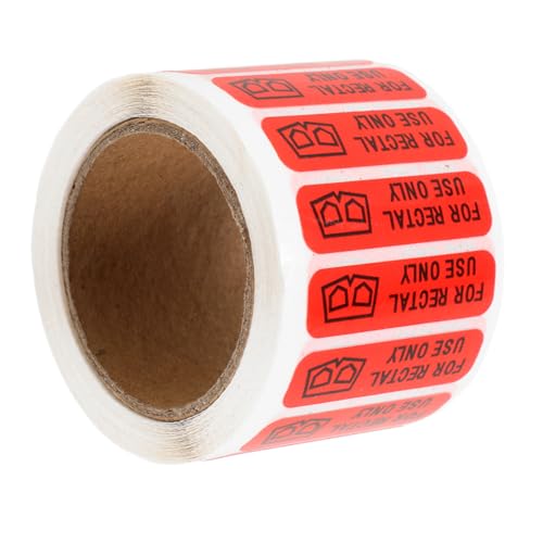 ABOOFAN 1 Rolle lustige Etiketten löschbar Aufkleber mit Klebstoff Nur Aufkleber für den Rektalgebrauch Lustiger Aufkleber für Erwachsene beschichtetes Papier von ABOOFAN