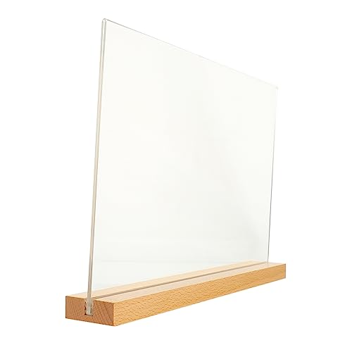 ABOOFAN 1 Satz Acryl-anzeigetafel Menüständer Aus Acryl Tischnotizhalter Anzeigenhalter Desktop-menühalter Notizhalter Für Den Tisch Werbepapierständer Notizständer Buche von ABOOFAN