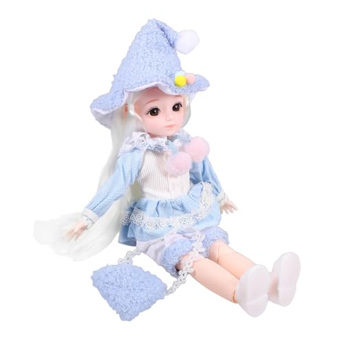 ABOOFAN 1 Satz Bjd Puppe mit Kleidung Schuhen und Hut Gelenkspielzeug für Mädchen Geburtstagsgeschenk Kreativität und Interaktion für Rollenspiele und Sammlerstücke von ABOOFAN