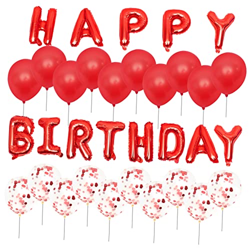 ABOOFAN 1 Satz Geburtstagsballon-Set Dekorationen Babyparty-Ballonbogen Bausatz ballon-geburtstagsdekoration kindergeburtstag luftballons Partyballons Aluminiumfolie rot ABOOFAN 1 Satz Geburtstagsballon-Set Dekorationen Babyparty-Ballonbogen Bausatz ballon-geburtstagsdekoration kindergeburtstag luftballons Partyballons Aluminiumfolie rot von ABOOFAN