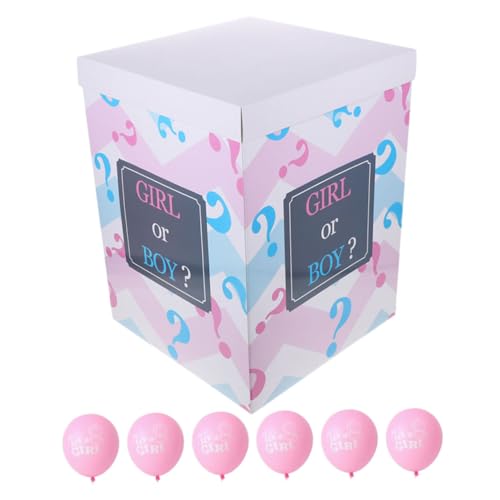 ABOOFAN 1 Satz Gender Reveal Ballonbox und Ballons für Babyparty Dekorationen Transparente Boxen für Jungen für Geschlechtsenthüllung und Feierlichkeiten ABOOFAN 1 Satz Gender Reveal Ballonbox und Ballons für Babyparty Dekorationen Transparente Boxen für Jungen für Geschlechtsenthüllung und Feierlichkeiten von ABOOFAN