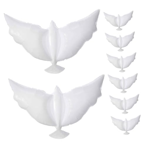 ABOOFAN 1 Satz Hochzeit Gedenkballons Taubenform Aluminiumfolie Pigeon Ballons Für Hochzeiten Geburtstagsfeiern Und Festivals Sichere Und Langlebige Dekoration 8 Stück ABOOFAN 1 Satz Hochzeit Gedenkballons Taubenform Aluminiumfolie Pigeon Ballons Für Hochzeiten Geburtstagsfeiern Und Festivals Sichere Und Langlebige Dekoration 8 Stück von ABOOFAN
