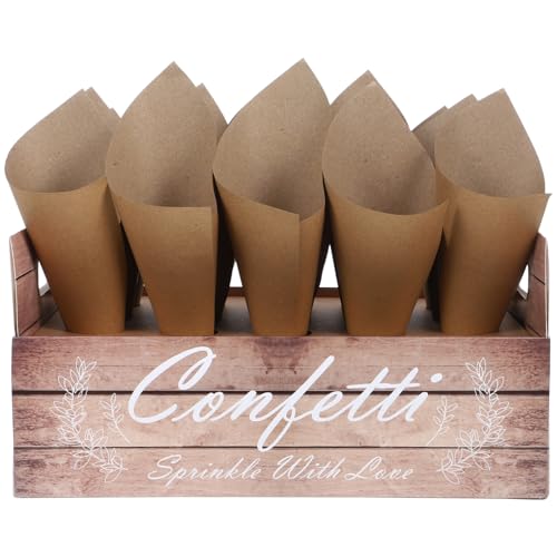 ABOOFAN 1 Satz Hochzeit Konfetti Set aus Kraftpapier mit Tray Dekorative Blütenhalter für Hochzeitsfeiern Einfach zu Gestalten für Partys ABOOFAN 1 Satz Hochzeit Konfetti Set aus Kraftpapier mit Tray Dekorative Blütenhalter für Hochzeitsfeiern Einfach zu Gestalten für Partys von ABOOFAN
