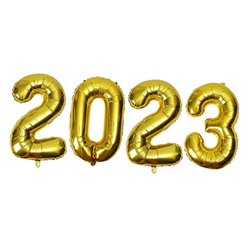 ABOOFAN 1 Satz Neujahrs Party Ballon Dekorative Zahlenballons aus Aluminiumfolie für Festliche Feierlichkeiten Langlebig und für Unvergessliche von ABOOFAN