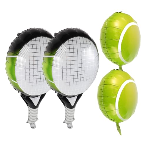 ABOOFAN 1 Satz Tennis Ball Folienballon Grün Aufblasbare Tennis Party Dekoration für Sport Motto Geburtstagsfeier Shower Büro Deko von ABOOFAN