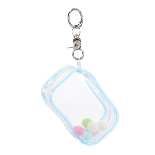 ABOOFAN 1 Set Tragbare Transparente Schlüsselanhänger-display-tasche Mit Reißverschluss, Kleine Puppen-aufbewahrungstasche, Staubdicht, Reise-sammlerstück-organizer Für Mini-figuren von ABOOFAN