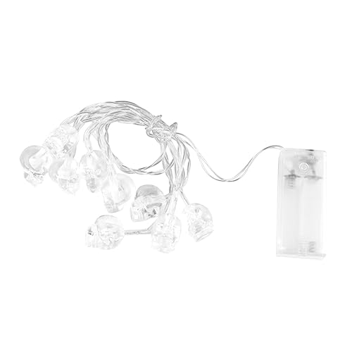 ABOOFAN 1 Stück Halloween LED Lichterkette mit Schädel Design Batteriebetrieben Warmweiß Kreative Dekoration für Partys und Festlichkeiten ABOOFAN 1 Stück Halloween LED Lichterkette mit Schädel Design Batteriebetrieben Warmweiß Kreative Dekoration für Partys und Festlichkeiten von ABOOFAN