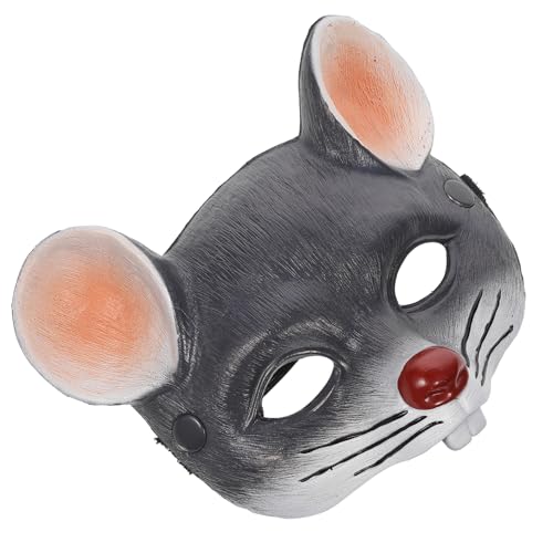 ABOOFAN 1 Stück Mausmaske aus PU Schaum für Karneval und Halloween Unisex Party Gesichtsmaske für Erwachsene und Leicht und Bequem Kreative Tiermaske für Kostümpartys von ABOOFAN