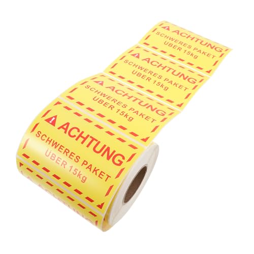 ABOOFAN 1 Übergewicht Etikettenaufkleber Etikettenaufkleber Papier Versandetikettenaufkleber Warnband Warnaufkleber Paketetikettenhüllen Warnaufkleber Transport Wandaufkleber von ABOOFAN