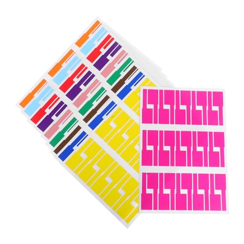 ABOOFAN 10 Blatt Farbige Beschreibbare Kabelnetz etiketten Reißfeste P förmige Kabelmarkierer mit Selbstklebenden Labels Farblich Codierte Organisation für Elektronik Kabelmanagement ABOOFAN 10 Blatt Farbige Beschreibbare Kabelnetz etiketten Reißfeste P förmige Kabelmarkierer mit Selbstklebenden Labels Farblich Codierte Organisation für Elektronik Kabelmanagement von ABOOFAN