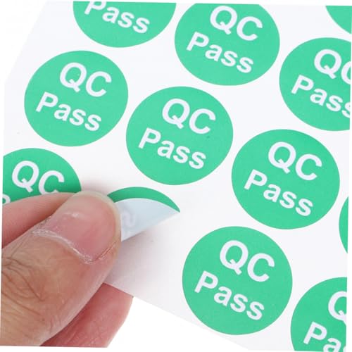 ABOOFAN 10 Blatt Qc Approval Labels Rund Aufkleber Qualitätskontrolle Klebeetiketten Für Lager Lebensmittel Elektronik Bekleidung Schnelle Produktfreigabe Effiziente Bestandskontrolle von ABOOFAN