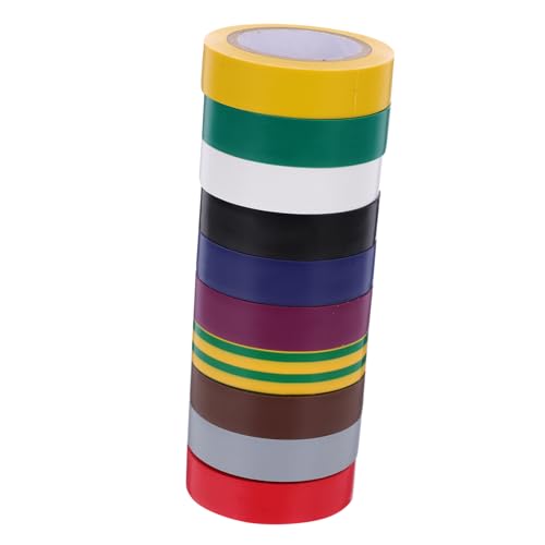 ABOOFAN 10 Rollen Isolierband Hochtemperaturband Kabelband Umwickeln Elektrisches Klebeband Für Den Innenbereich Auto-drahtband Verdrahtungsband Elektrisches Band Pvc ABOOFAN 10 Rollen Isolierband Hochtemperaturband Kabelband Umwickeln Elektrisches Klebeband Für Den Innenbereich Auto-drahtband Verdrahtungsband Elektrisches Band Pvc von ABOOFAN