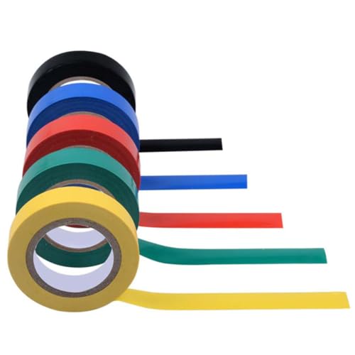 ABOOFAN 10 Rollen PVC Isolierband Wasserdichtes Vinyl Klebeband Elektrische Isolierung Flammfest Kältebeständig Für Industrie und Heimverkabelung Grün Blau Gelb Schwarz Rot Je ABOOFAN 10 Rollen PVC Isolierband Wasserdichtes Vinyl Klebeband Elektrische Isolierung Flammfest Kältebeständig Für Industrie und Heimverkabelung Grün Blau Gelb Schwarz Rot Je von ABOOFAN