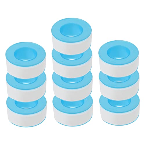 ABOOFAN 10 Rollen Ptfe Dichtungsband Hochtemperaturbeständig Praktische Klebebänder für Armaturen Schläuche von ABOOFAN