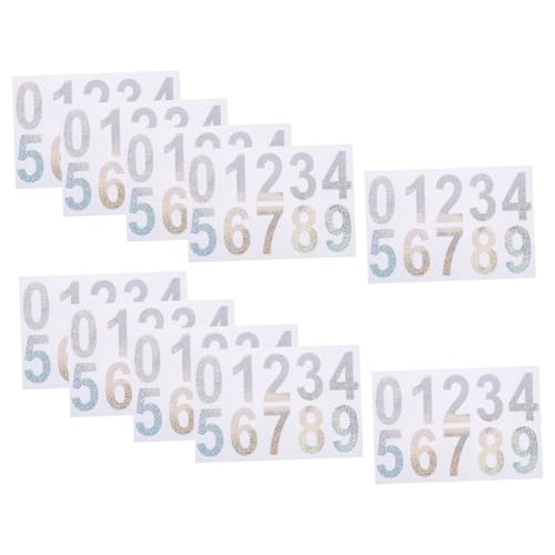 ABOOFAN 10 Sätze Reflektierende Selbstklebende Nummernaufkleber für Hausnummern Briefkästen Mülltonnen und Garagen Hohe Nachtsichtbarkeit Einfach Anzubringen und Langlebig ABOOFAN 10 Sätze Reflektierende Selbstklebende Nummernaufkleber für Hausnummern Briefkästen Mülltonnen und Garagen Hohe Nachtsichtbarkeit Einfach Anzubringen und Langlebig von ABOOFAN
