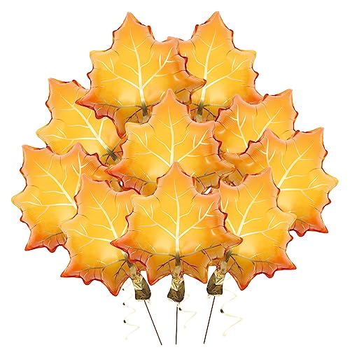 ABOOFAN 10 Stück Ahornblatt Folienballons Herbst Party für Thanksgiving Luftballons mit Leuchtenden Farben Fotorequisiten für Festliche Anlässe ABOOFAN 10 Stück Ahornblatt Folienballons Herbst Party für Thanksgiving Luftballons mit Leuchtenden Farben Fotorequisiten für Festliche Anlässe von ABOOFAN