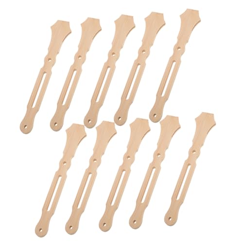 ABOOFAN 10 Stück Fächergriff aus Bambus Bastelstangen DIY -Fan DIY-Fans zum Basteln Lüfter klebt Bastelstöcke aus Holz Fan-Handwerk Lüftergriffe DIY Handheld -Fan Beige von ABOOFAN